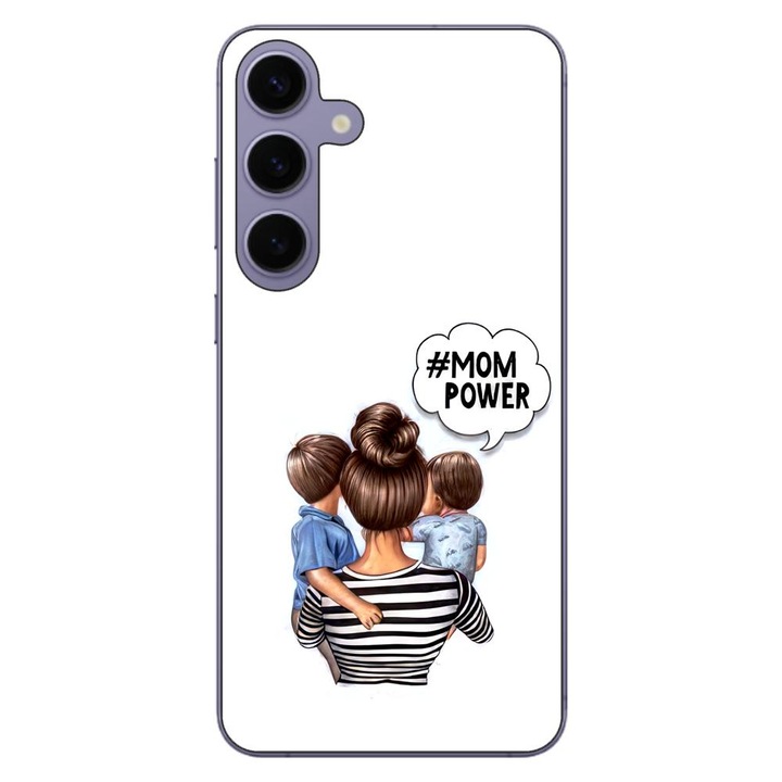 Husa compatibila cu Samsung Galaxy S24 Plus Silicon Gel Tpu Model Mom of Boys