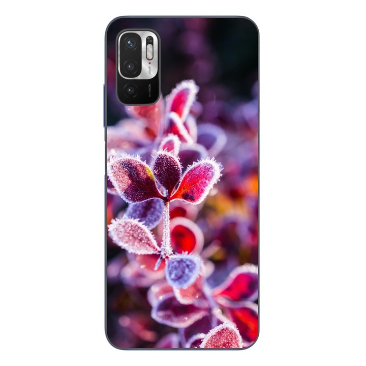 Husa compatibila cu Xiaomi Redmi Note 10 5G Silicon Gel Tpu Model Flori Inghetate