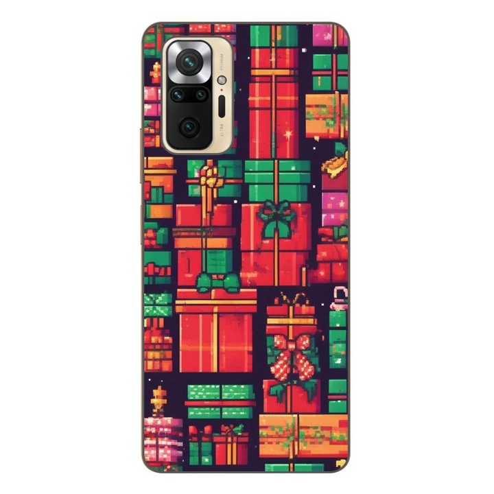 Husa compatibila cu Xiaomi Redmi Note 10 Pro Silicon Gel Tpu Model Pixel Art Gifts