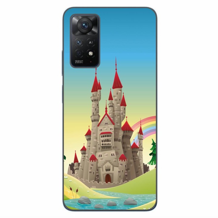 Кейс съвместим с Xiaomi Redmi Note 11 Pro 4G, 5G Silicone Gel Tpu Castle Model