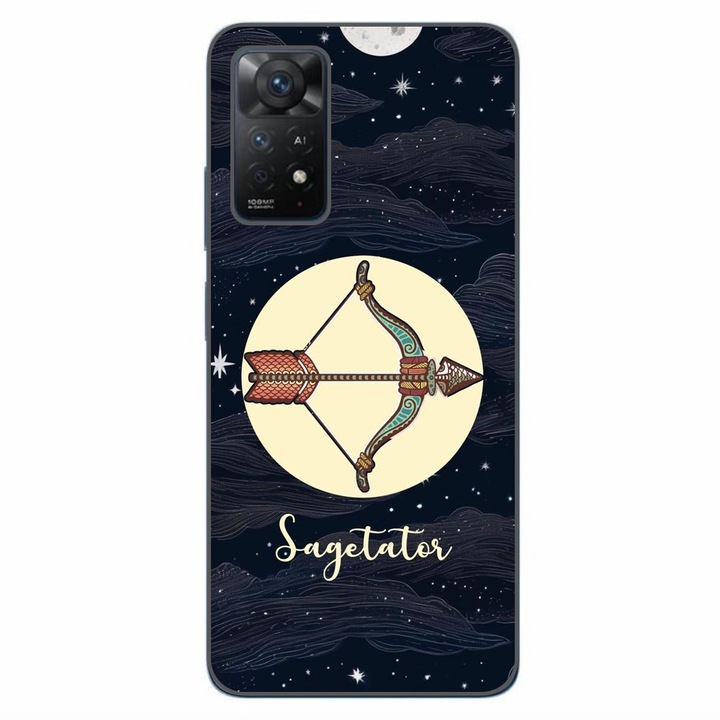 Кейс съвместим с Xiaomi Redmi Note 11 Pro 4G, 5G Силиконов гел, TPU, Стрелец