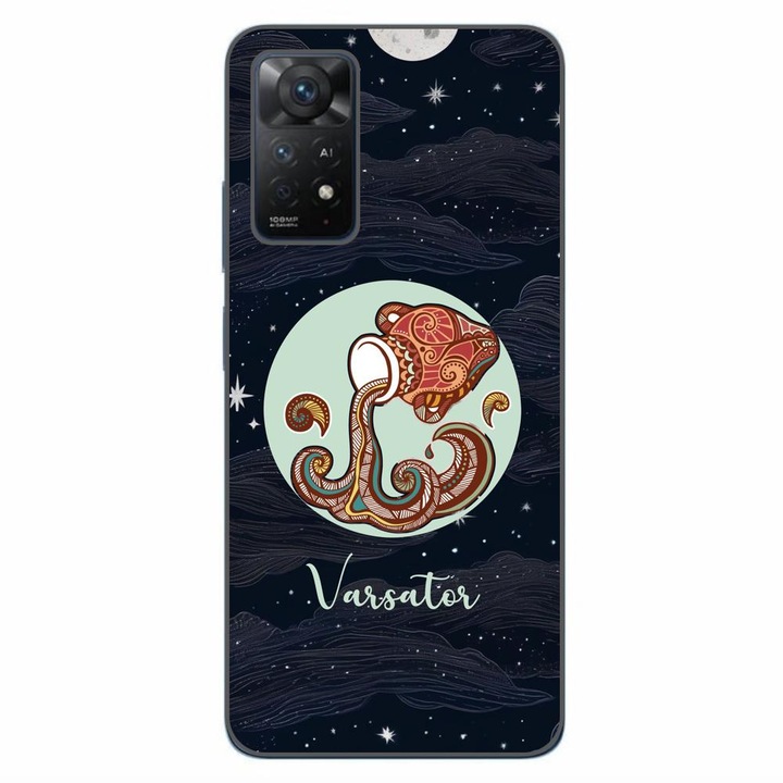 Калъф, съвместим с Xiaomi Redmi Note 11 Pro 4G, 5G Силиконов гел Tpu Водолей Хороскоп модел