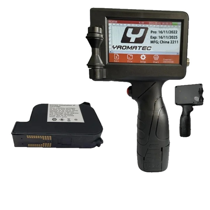 Hordozható hőnyomtató, 4,3 hüvelykes érintőképernyő, 600 DPI, többszínű, 97x12x240mm