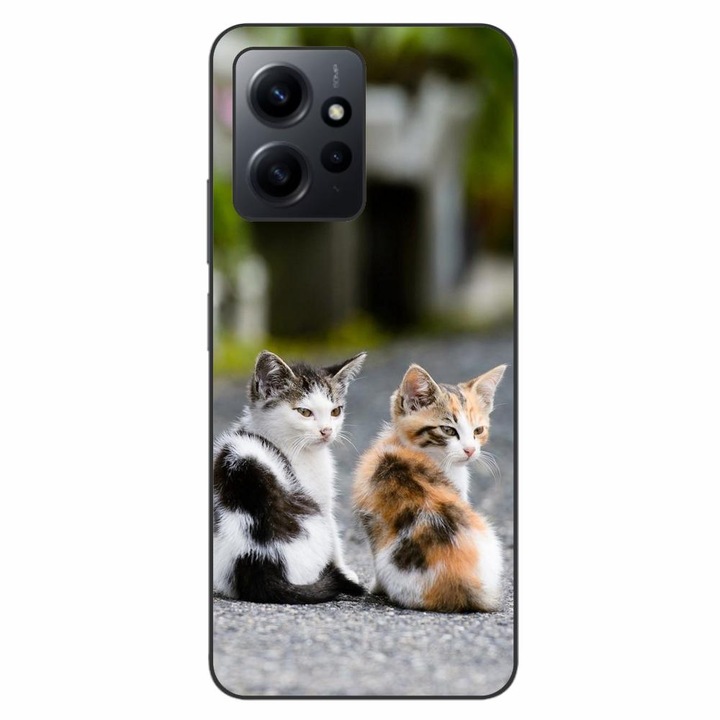 Husa compatibila cu Xiaomi Redmi Note 12 4G Silicon Gel Tpu Model Kitties
