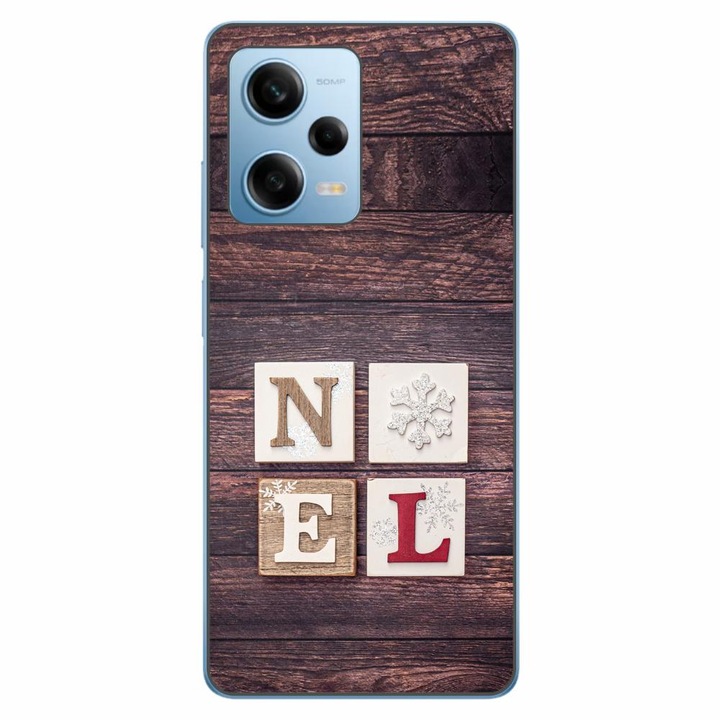 Husa compatibila cu Xiaomi Redmi Note 12 Pro 5G Silicon Gel Tpu Model Craciun Noel Wood