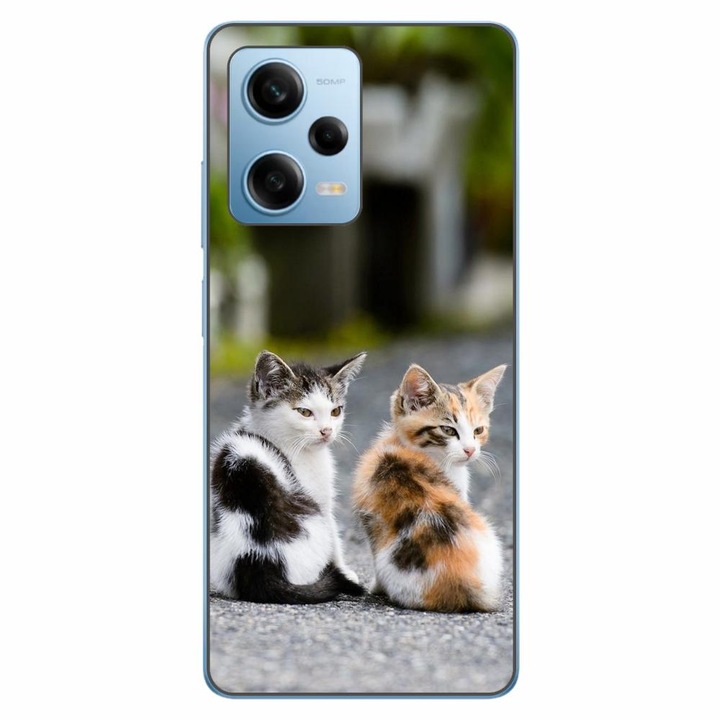 Husa compatibila cu Xiaomi Redmi Note 12 Pro 5G Silicon Gel Tpu Model Kitties