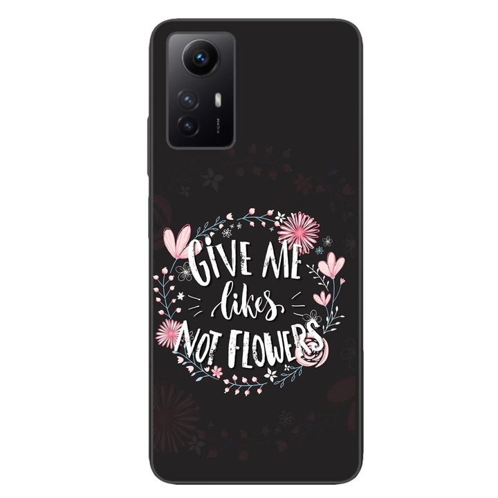 Капак, съвместим с Xiaomi Redmi Note 12s Силиконов гел Tpu Модел Съобщение Дайте ми харесвания