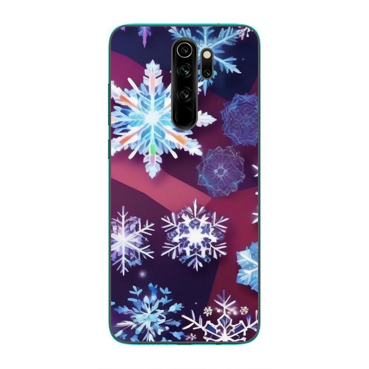 Husa compatibila cu Xiaomi Redmi Note 8 Pro Silicon Gel Tpu Model Fulgi de Gheata