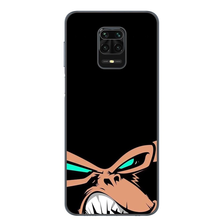 Husa compatibila cu Xiaomi Redmi Note 9 Pro Silicon Gel Tpu Model Angry Monkey
