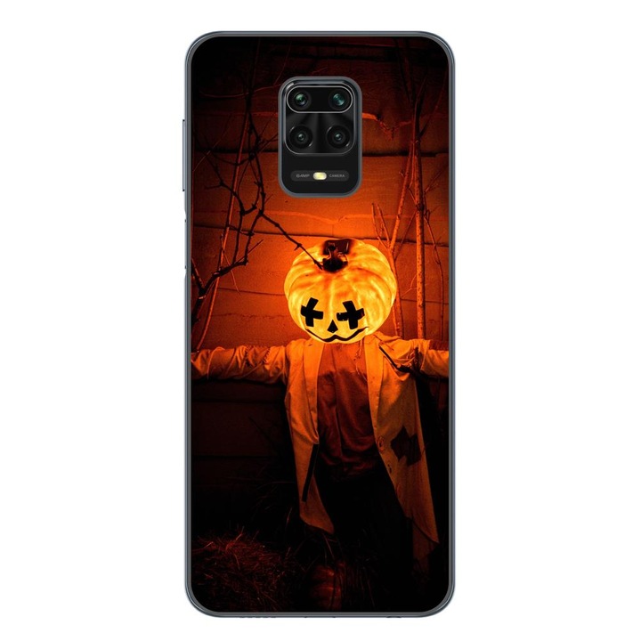 Husa compatibila cu Xiaomi Redmi Note 9 Pro Silicon Gel Tpu Model Halloween Sperietoare