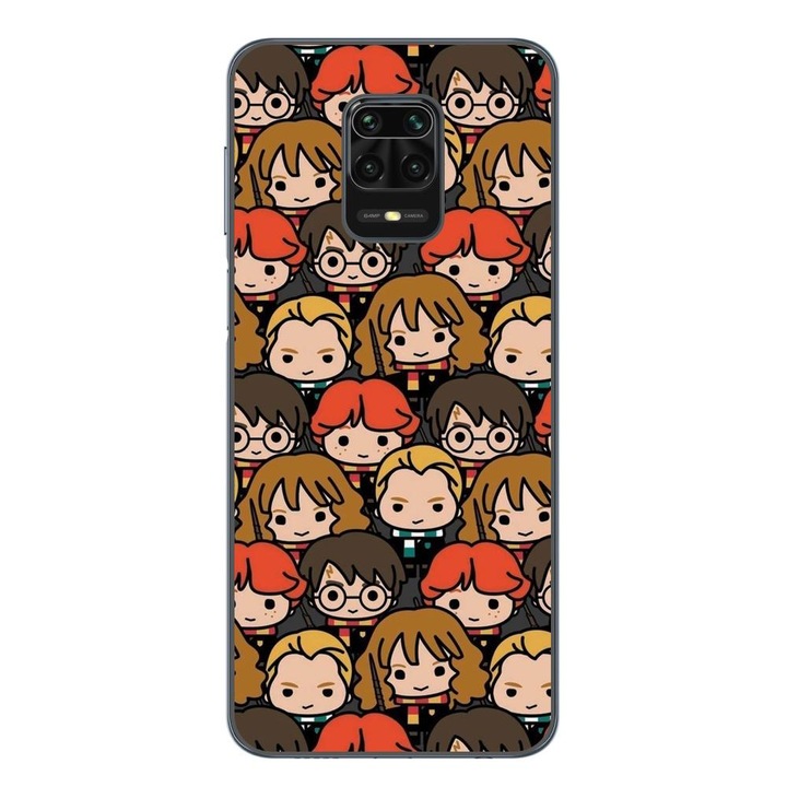 Husa compatibila cu Xiaomi Redmi Note 9 Pro Silicon Gel Tpu Model Harry Potter Pattern Faces