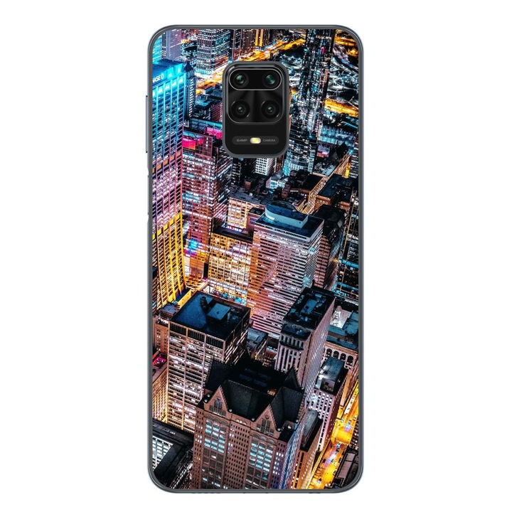 Husa compatibila cu Xiaomi Redmi Note 9 Pro Silicon Gel Tpu Model Night City