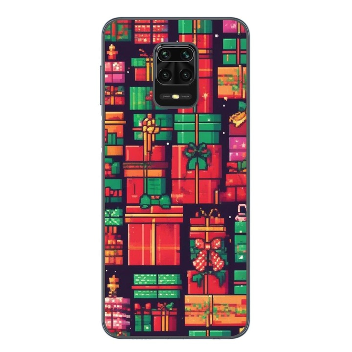 Husa compatibila cu Xiaomi Redmi Note 9 Pro Silicon Gel Tpu Model Pixel Art Gifts