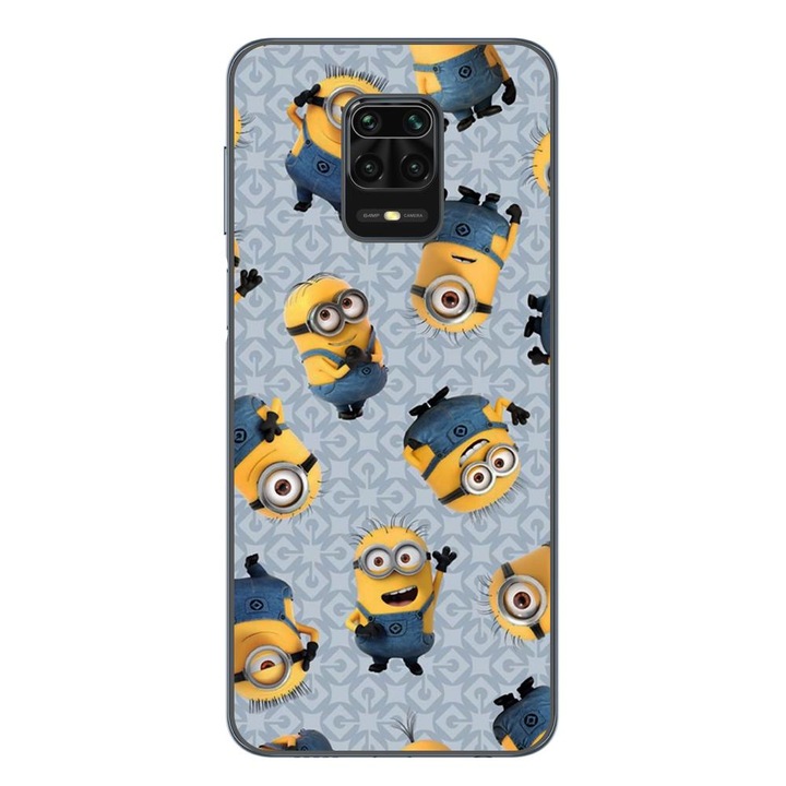 Husa compatibila cu Xiaomi Redmi Note 9 Pro Silicon Gel Tpu Model Pattern Minioni