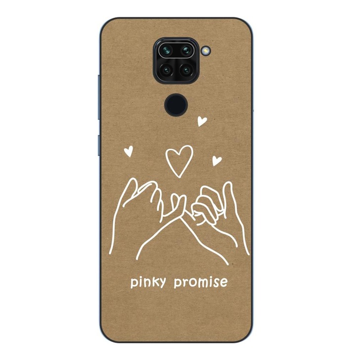 Husa compatibila cu Xiaomi Redmi Note 9 Silicon Gel Tpu Model BFF Pinky Promise