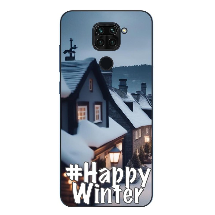 Husa compatibila cu Xiaomi Redmi Note 9 Silicon Gel Tpu Model Happy Winter