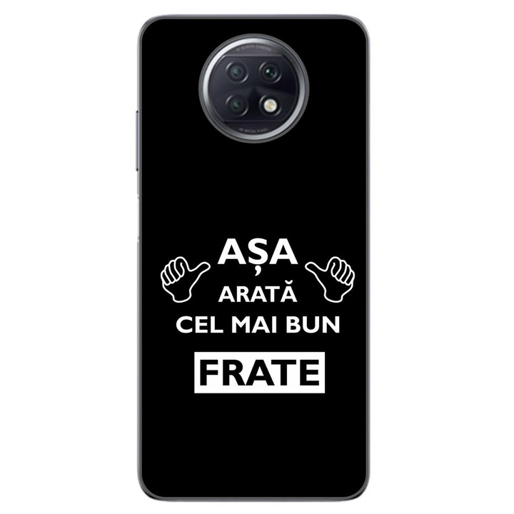 Husa compatibila cu Xiaomi Redmi Note 9T Silicon Gel Tpu Model Cel Mai Bun Frate