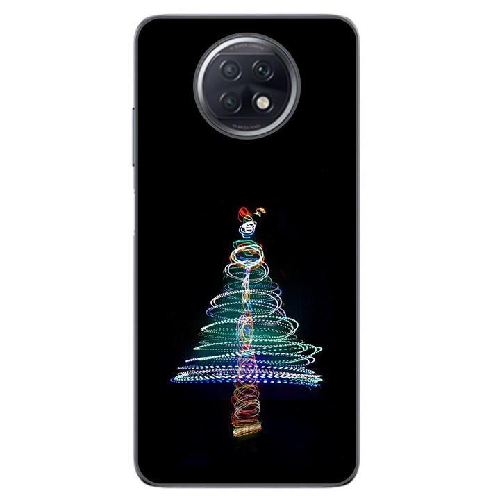 Husa compatibila cu Xiaomi Redmi Note 9T Silicon Gel Tpu Model Craciun Brad Neon