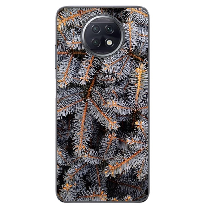 Husa compatibila cu Xiaomi Redmi Note 9T Silicon Gel Tpu Model Crengi de Brad