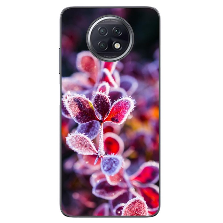 Husa compatibila cu Xiaomi Redmi Note 9T Silicon Gel Tpu Model Flori Inghetate