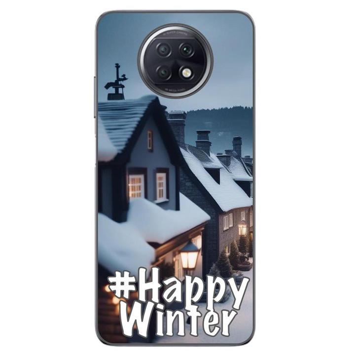 Капак, съвместим с модел Xiaomi Redmi Note 9T Silicon Gel Tpu Честита зима