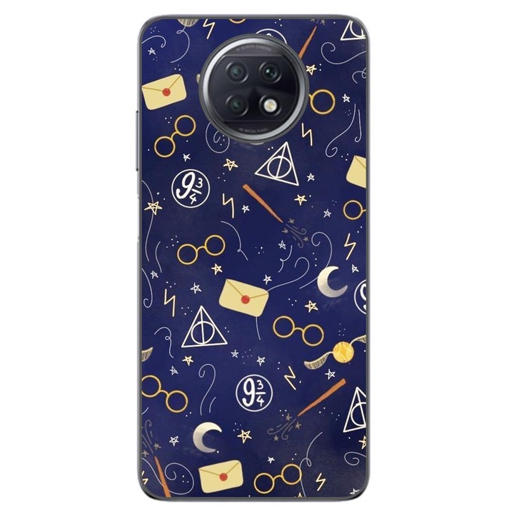 Husa compatibila cu Xiaomi Redmi Note 9T Silicon Gel Tpu Model Harry Potter Pattern Symbols