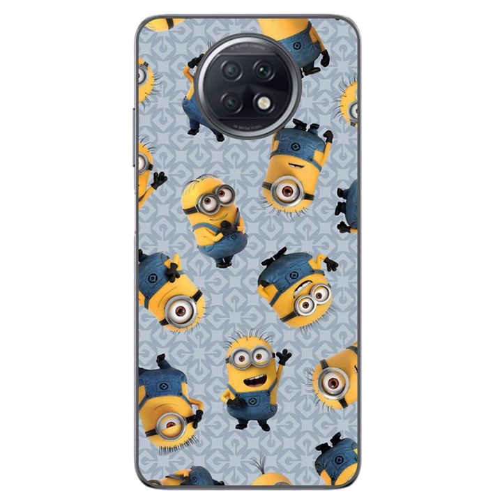 Husa compatibila cu Xiaomi Redmi Note 9T Silicon Gel Tpu Model Pattern Minioni