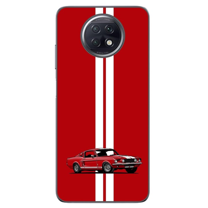 Кейс съвместим с Xiaomi Redmi Note 9T Silicone Gel Tpu Модел Red Mustang