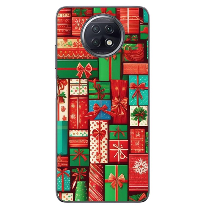 Husa compatibila cu Xiaomi Redmi Note 9T Silicon Gel Tpu Model Xmas Gifts Pattern