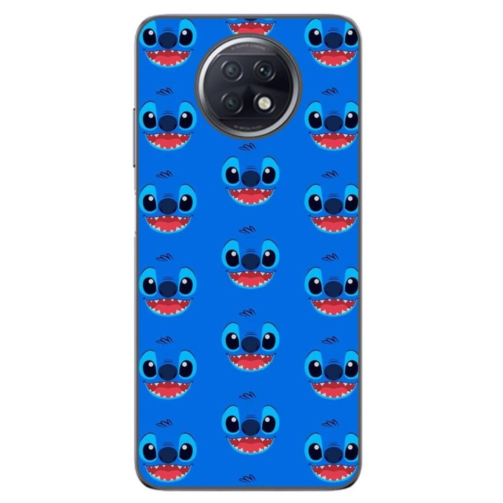 Husa compatibila cu Xiaomi Redmi Note 9T Silicon Gel Tpu Model Stitch Face Pattern