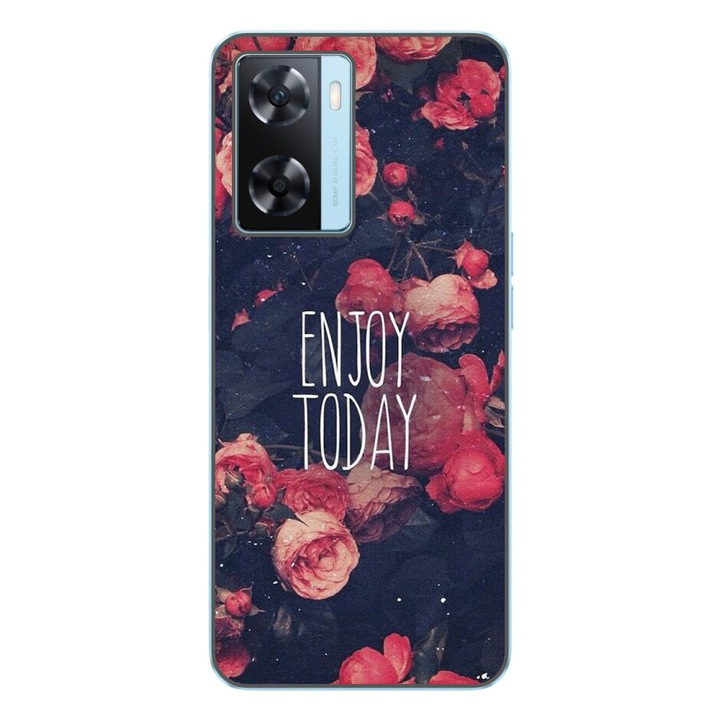 Husa compatibila cu Oppo A57s Silicon Gel Tpu Model Enjoy Today