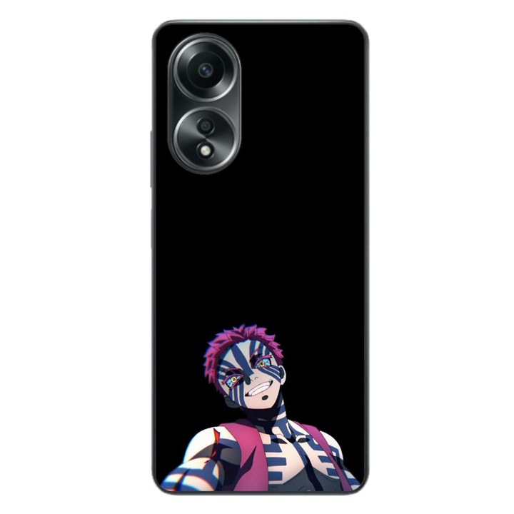 Калъф, съвместим с Oppo A58 4G Silicon Gel Tpu Модел Demon Slayer Akaza