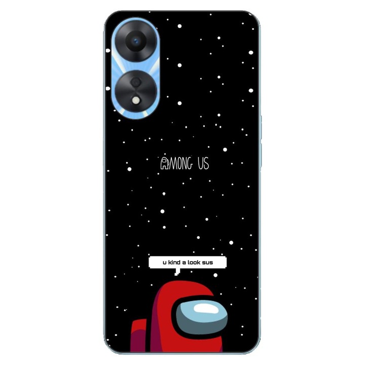 Калъф, съвместим с Oppo A78 5G (CPH2483) Silicon Gel Tpu Model Among Us