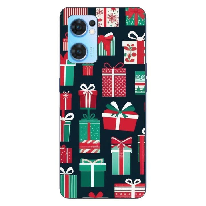 Калъф, съвместим с Oppo Reno7 5G Silicon Gel Tpu Модел Коледни подаръци Модел