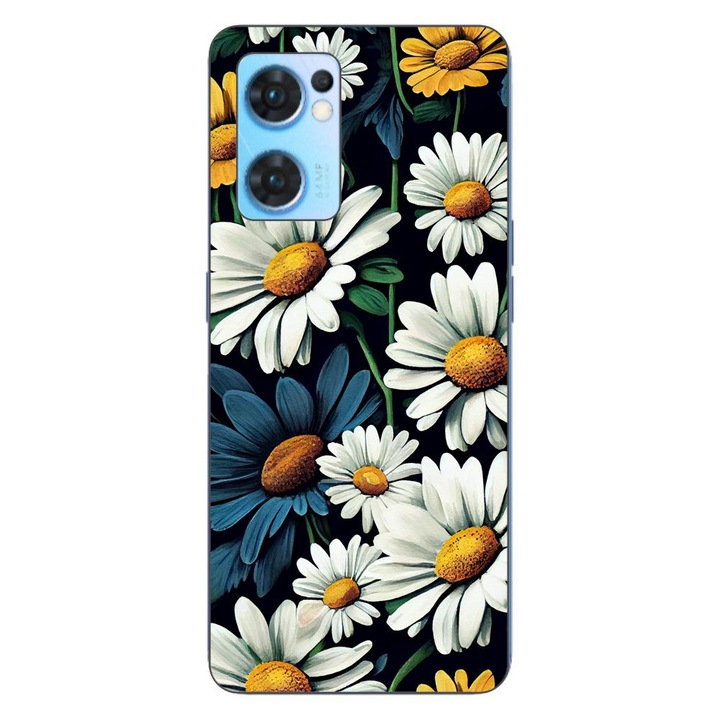 Калъф, съвместим с модел Oppo Reno7 5G Silicon Gel Tpu Daisy