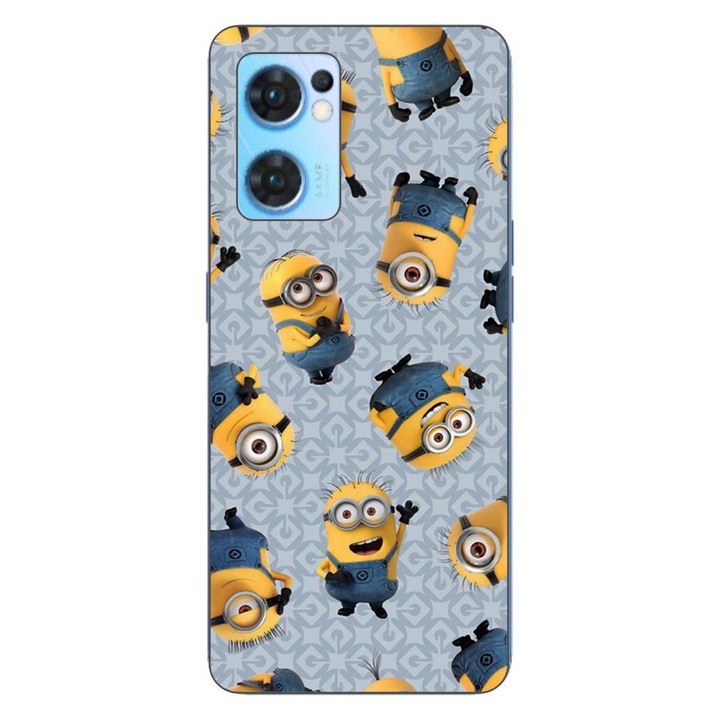 Капак, съвместим с Oppo Reno7 5G Silicon Gel Tpu Model Pattern Minions