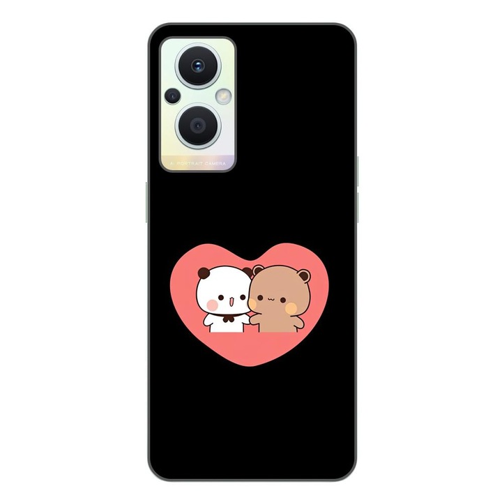 Калъф, съвместим с Oppo Reno7 Lite Silicon Gel Tpu Model Bubu Dudu In Heart