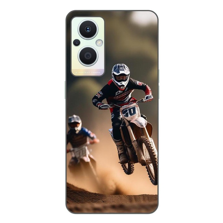Капак, съвместим с Oppo Reno7 Lite Silicone Gel Tpu Motocross Model