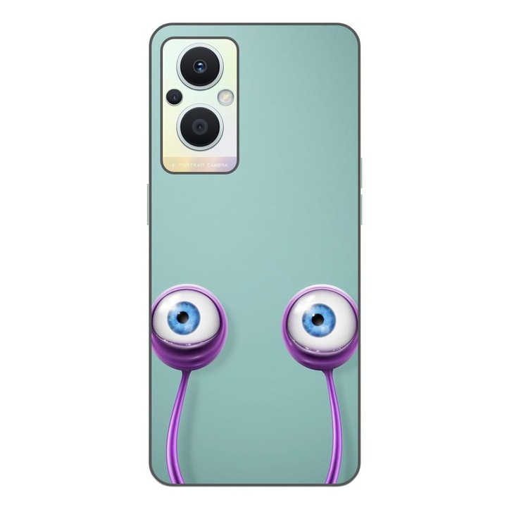 Капак, съвместим с Oppo Reno7 Lite Silicon Gel Tpu Model Snail Eyes