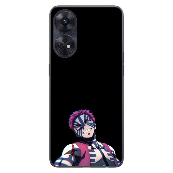 Калъф, съвместим с Oppo Reno8 T 4G Silicon Gel Tpu Модел Demon Slayer Akaza