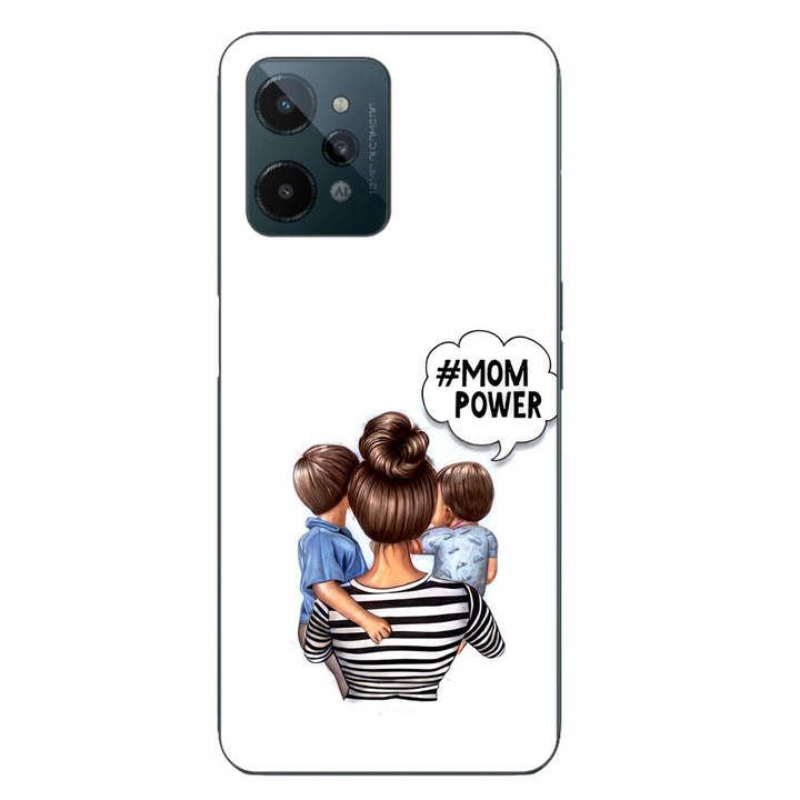 Husa compatibila cu Realme C31 Silicon Gel Tpu Model Mom of Boys