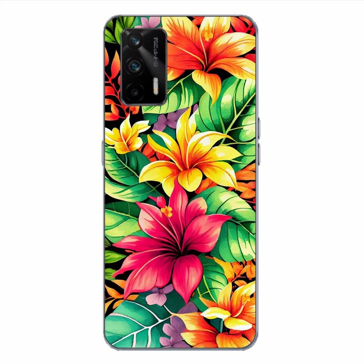 A burkolat kompatibilis a Realme GT Silicon Gel Tpu Lily modellel