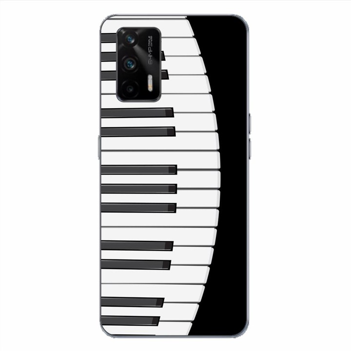 Husa compatibila cu Realme GT Silicon Gel Tpu Model Piano Keys