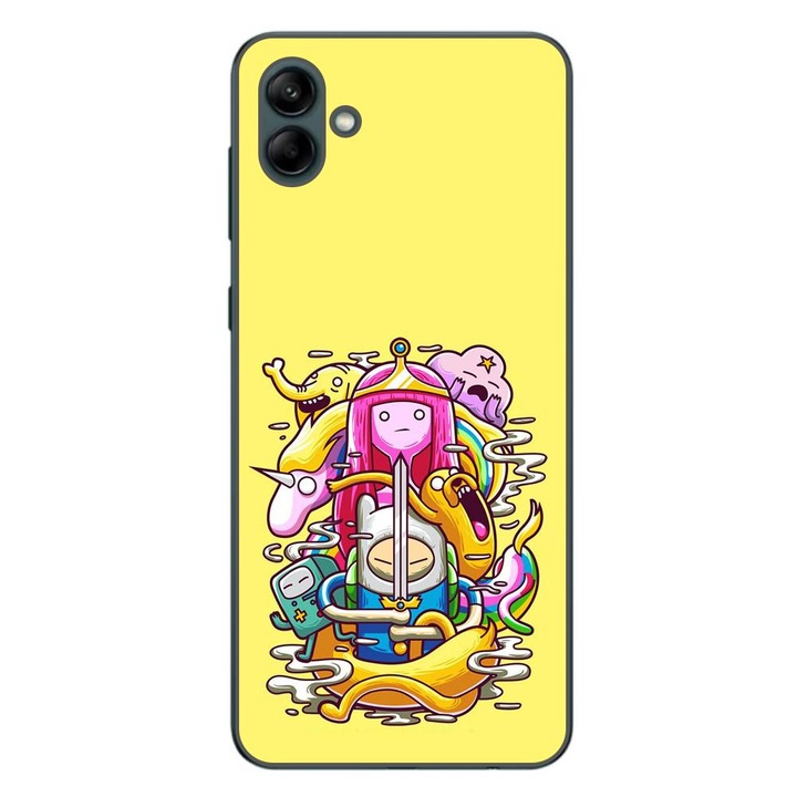 A tok kompatibilis a Samsung Galaxy A04 Silicon Gel Tpu Model Adventure Time Poszterrel