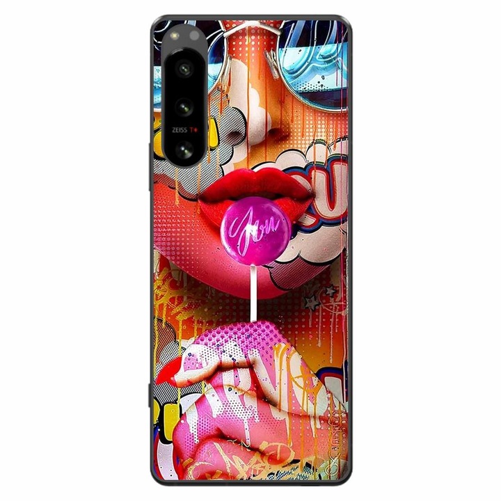 Капак, съвместим с модел Sony Xperia 5 IV Silicon Gel Tpu Pop Art Lolipop