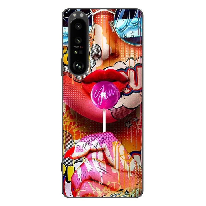 Капак, съвместим с модел Sony Xperia 1 III Silicon Gel Tpu Pop Art Lolipop