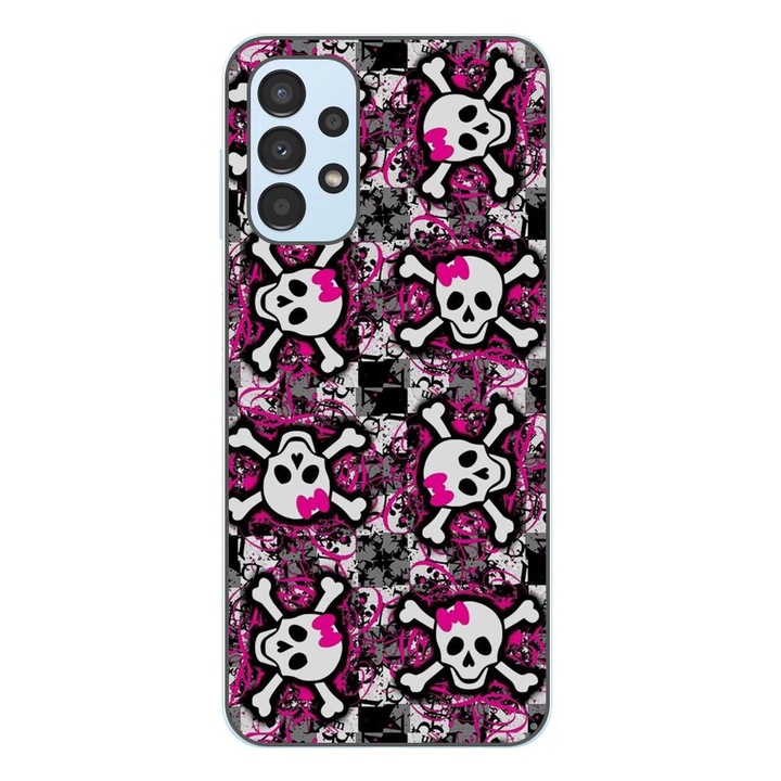 Капак, съвместим с Samsung Galaxy A33 5G Silicon Gel Tpu Модел Pop Art Skeleton