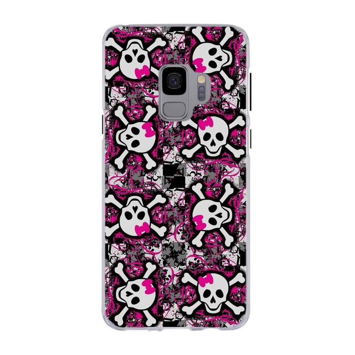 Калъф, съвместим с модел Samsung Galaxy S9 Silicon Gel Tpu Pop Art Skeleton
