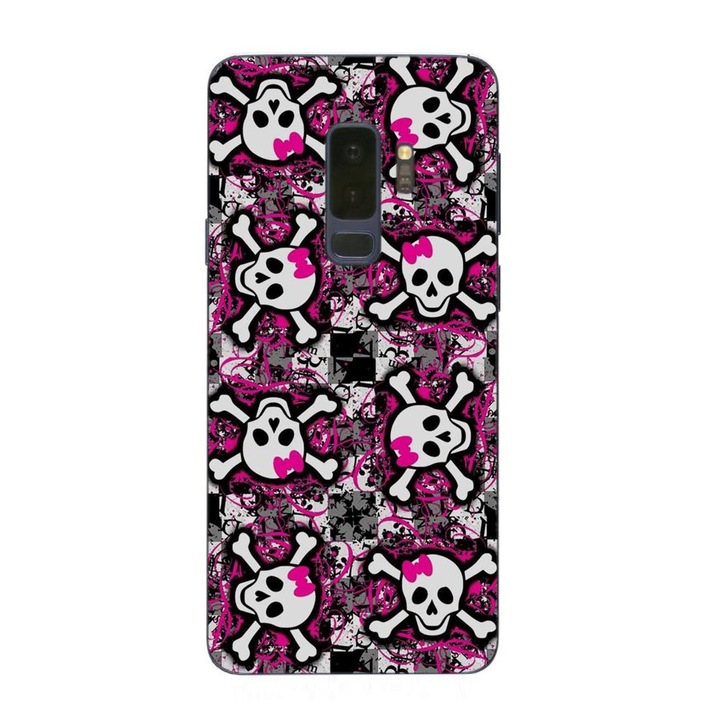 Калъф, съвместим с модел Samsung Galaxy S9 Plus Silicon Gel Tpu Pop Art Skeleton