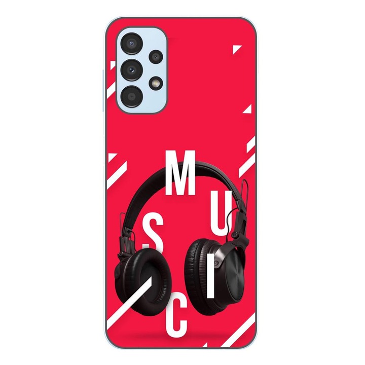 Husa compatibila cu Samsung Galaxy A23 4G, A23 5G Silicon Gel Tpu Model Music Headphones